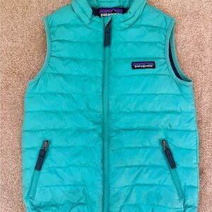 Patagonia Green and Dark Gray Puffer Vest